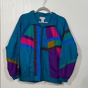 VINTAGE 90's Women's Chaver Windbreaker Jacket, Size Medium